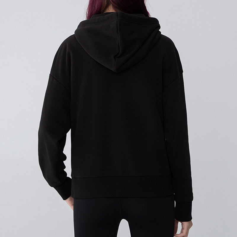 (WMNS) PUMA Logo Floral Graphic Hoodie 'Black' 533214-01