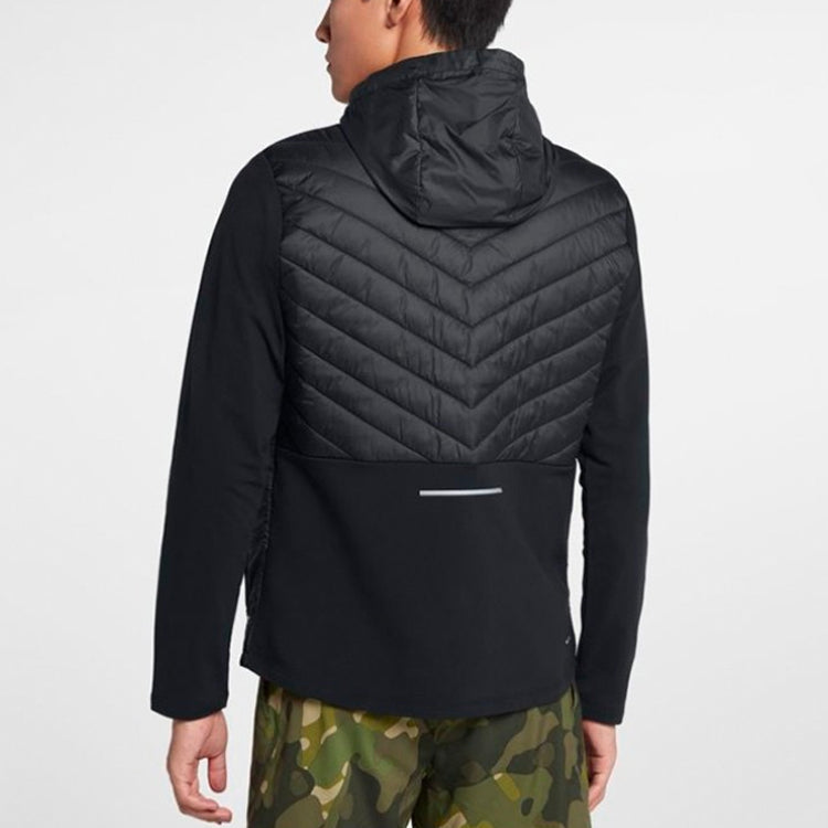 Nike Woven hooded Stay Warm Casual Sports Jacket Black CJ5475-010