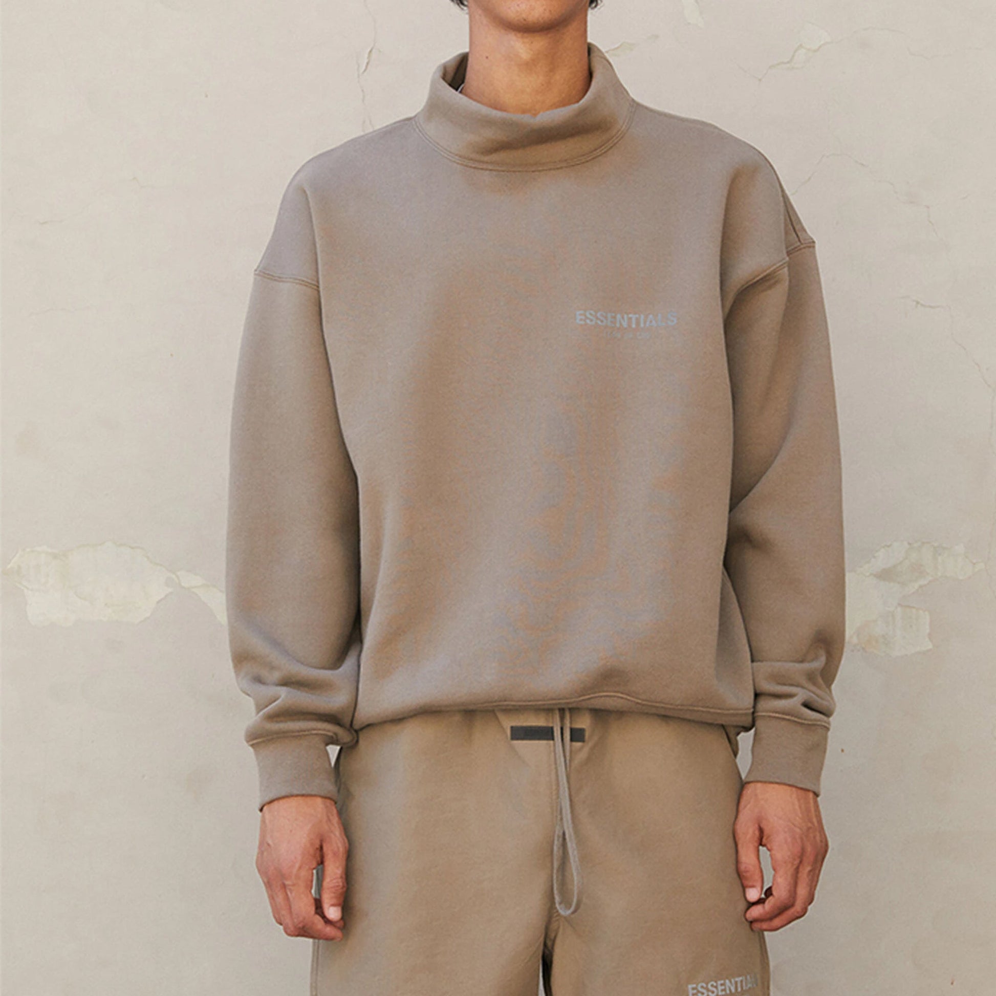 Fear of God Essentials FW21 Pullover Mock Neck Sweatshirt 'Harvest' FOG-FW21-011