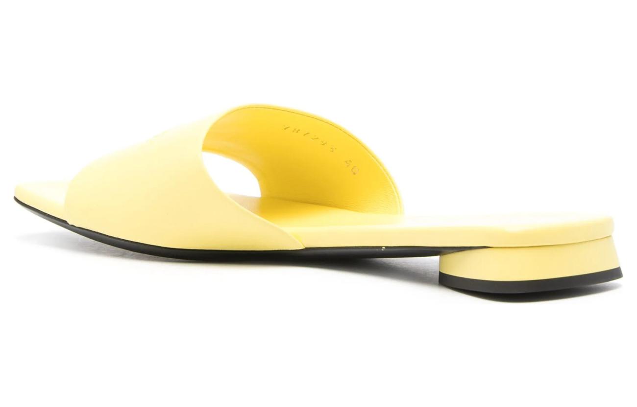 (WMNS) Balenciaga Duty Free Flat Sandal 'Yellow' 787293WBCW07009