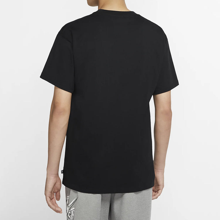 Nike SB Fortune Printing Skateboard Short Sleeve Black CW1457-010