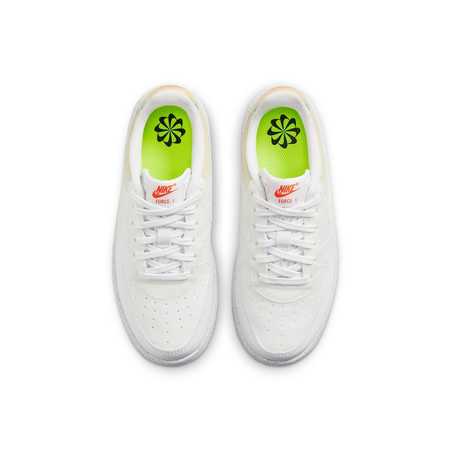 (PS) Nike Force 1 Crater 'Move To Zero - White Orange' DH4340-100