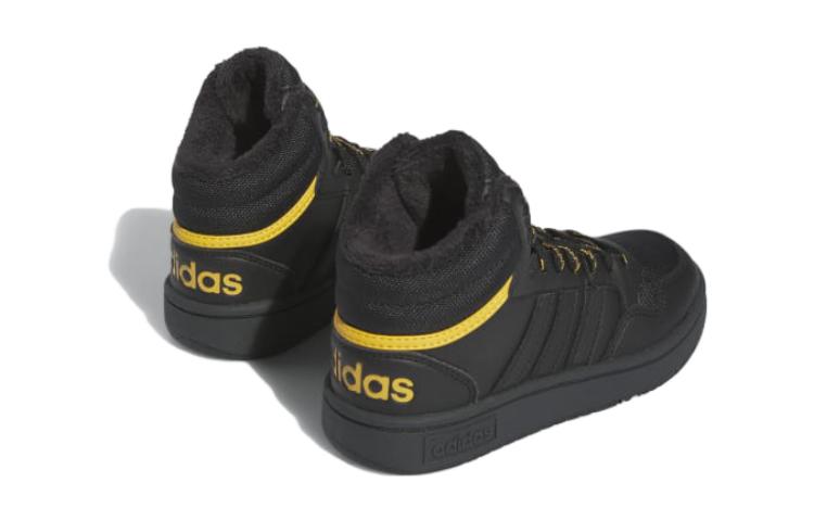 (PS) adidas Hoops 3.0 Mid J 'Black Preloved Yellow' IF7736
