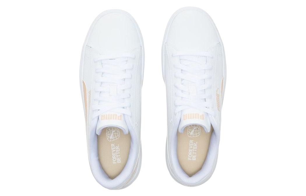 (WMNS) PUMA Smash Platform V3 'White/Beige' 390758-03
