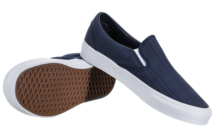 Vans Classic Slip-On Casual Skateboarding Shoes Unisex Blue VN0A4U38WVC