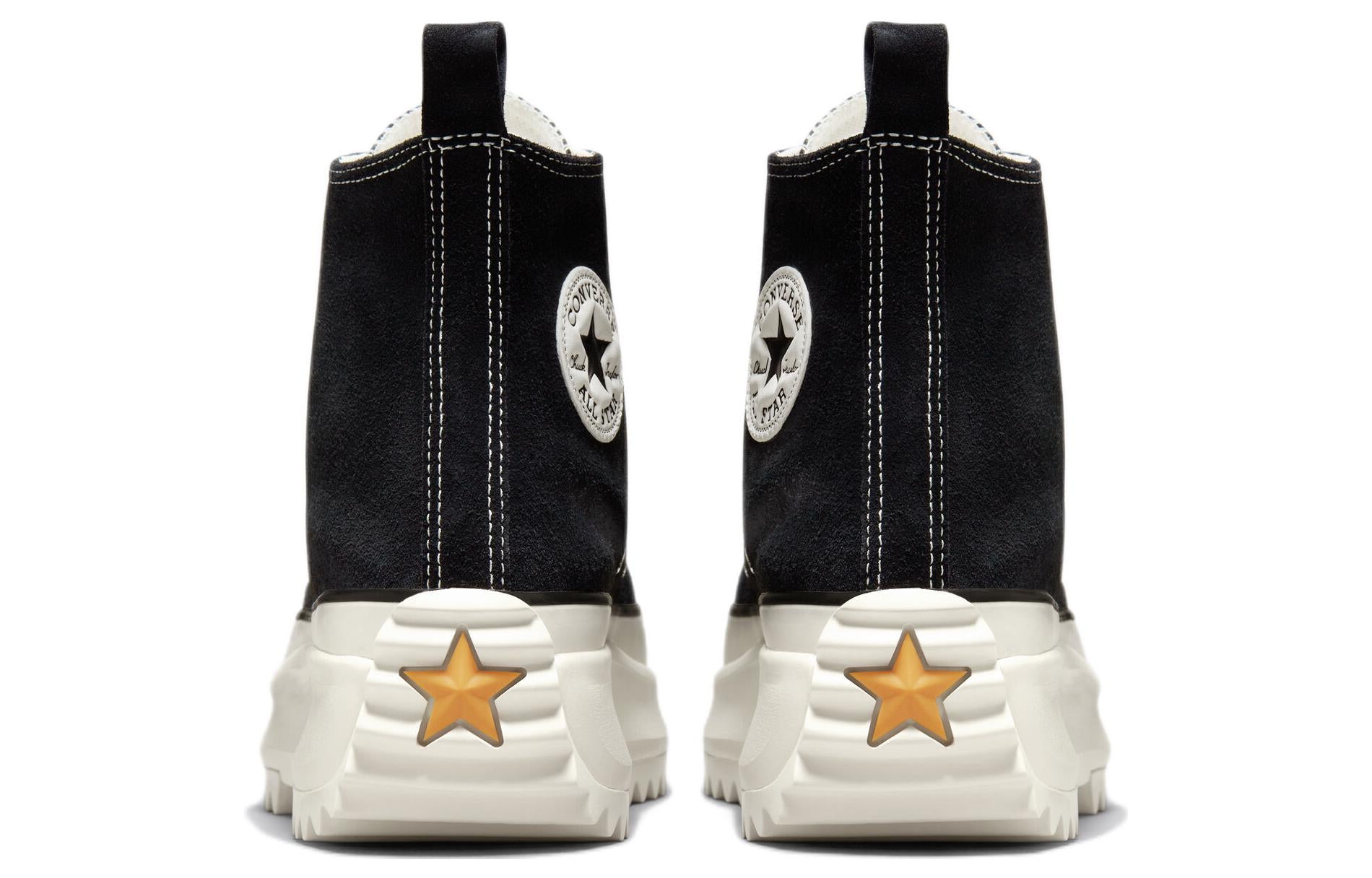 (WMNS) Converse Run Star Hike Platform Suede 'Black White' A01647C