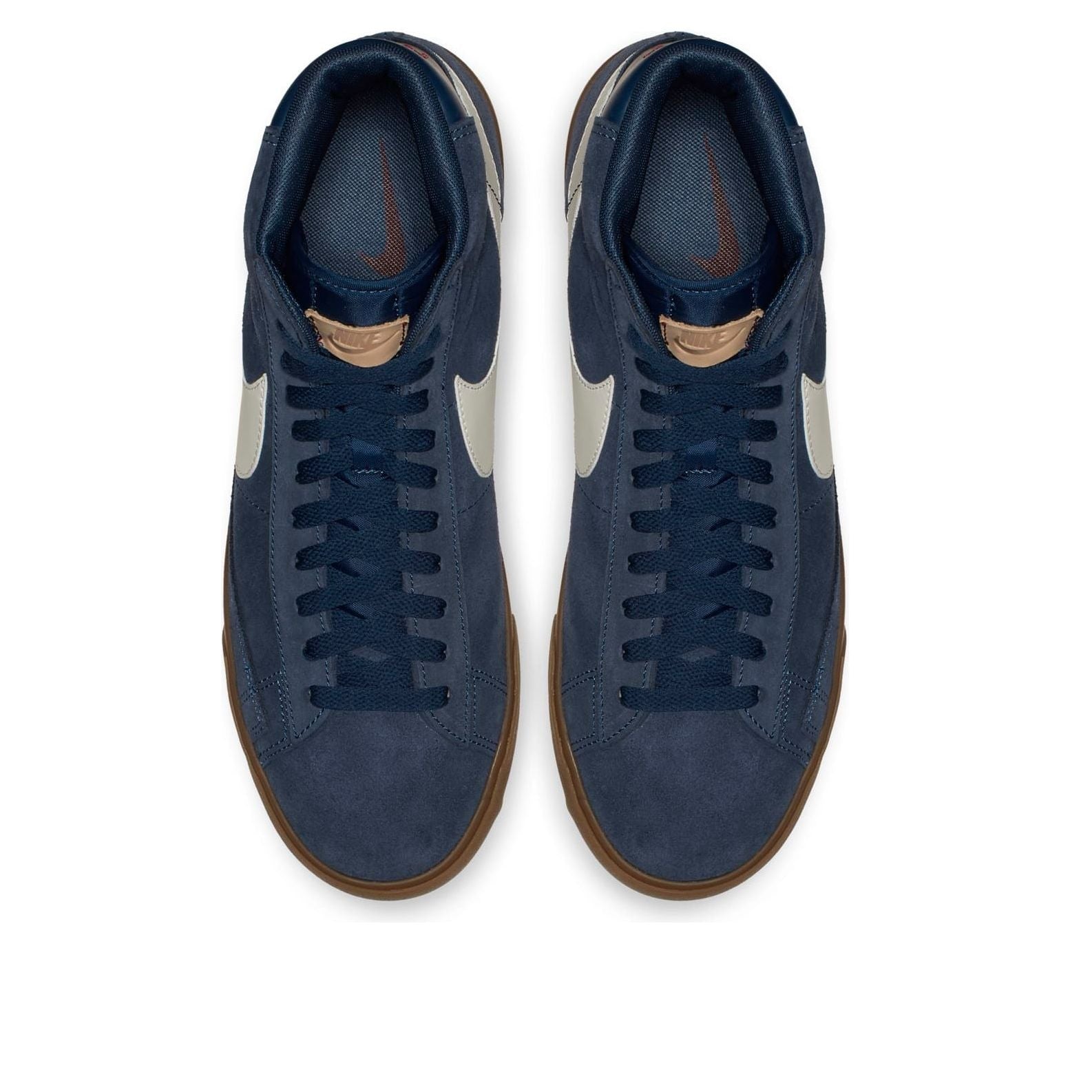 Nike Blazer Mid Mid Tops Retro Skateboarding Shoes Navy Blue 371761-406