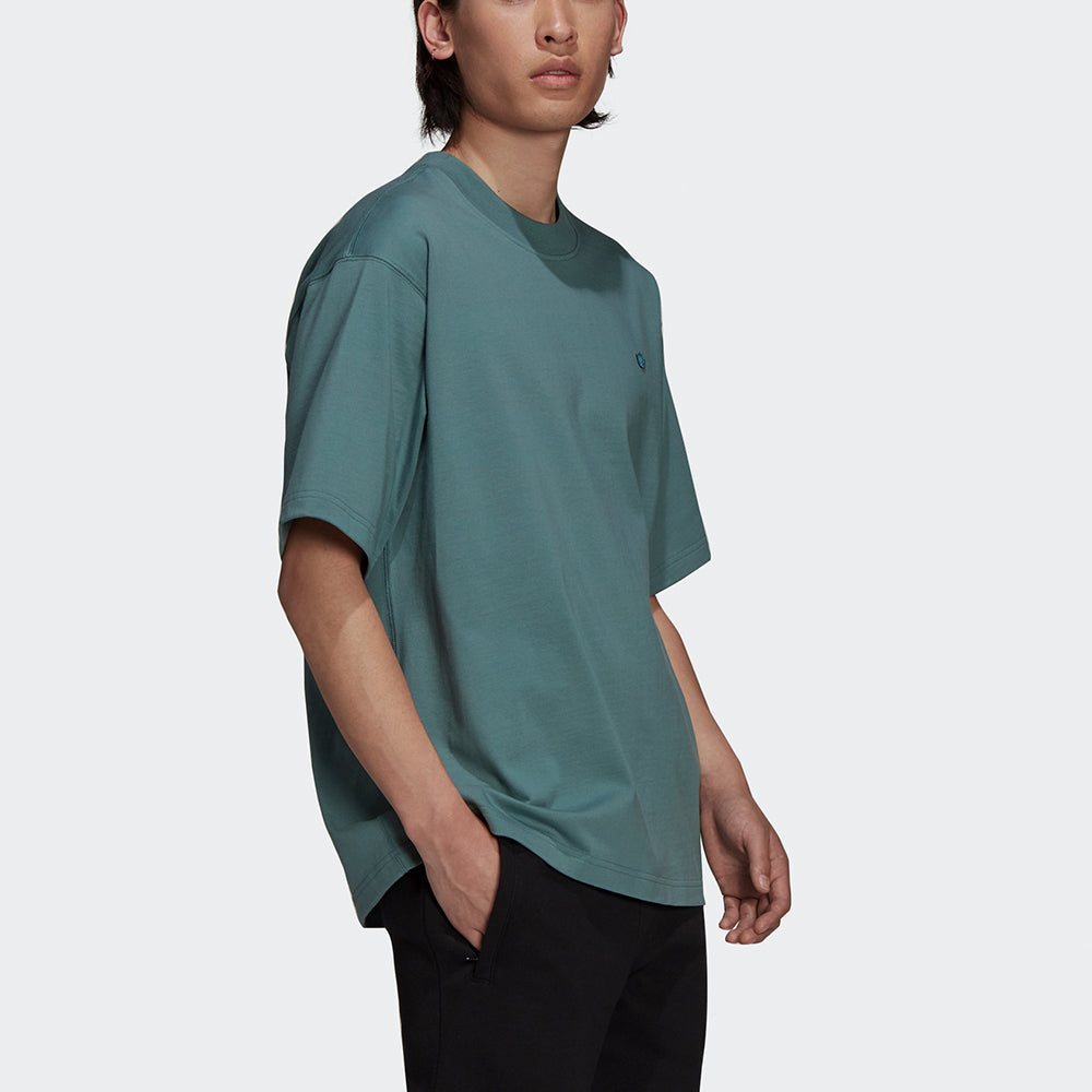 adidas originals C Tee Solid Color Small Label Loose Sports Short Sleeve Green HC8588