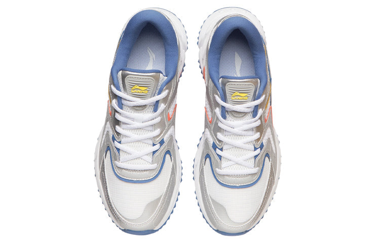 Li-Ning Retro Running Shoes 'Grey White Blue' ARLR013-6