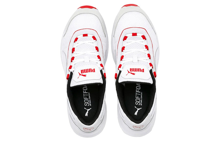 PUMA Nucleus Lux Low Top White/Grey/Red 370481-04