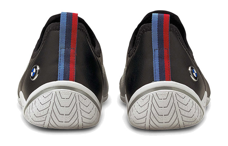(WMNS) PUMA Bmw M Motorsport Ridge Cat Low Top Running Shoes Black/White/Grey 306636-01