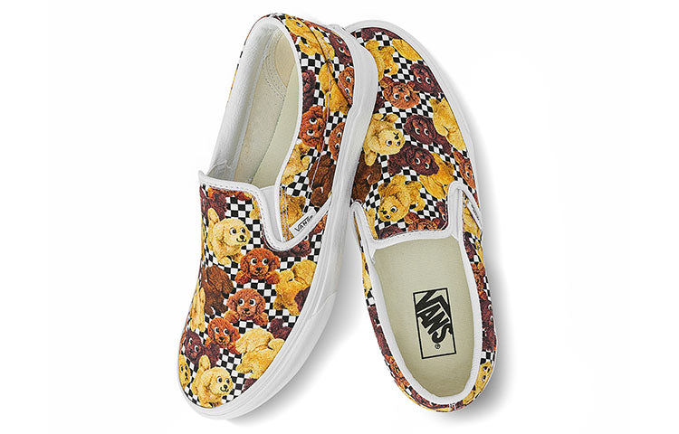 Vans Slip-On Pattern Low Tops Casual Skateboarding Shoes Unisex Multi-Color VN0A7VCFDMV