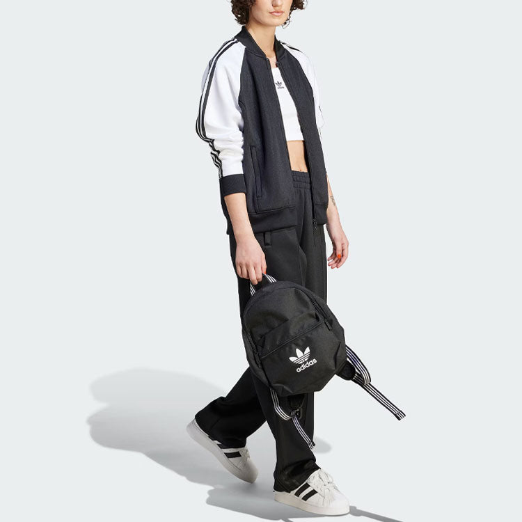 (WMNS) adidas Adicolor Classics Oversized SST Track Jacket 'Black White' IK4026