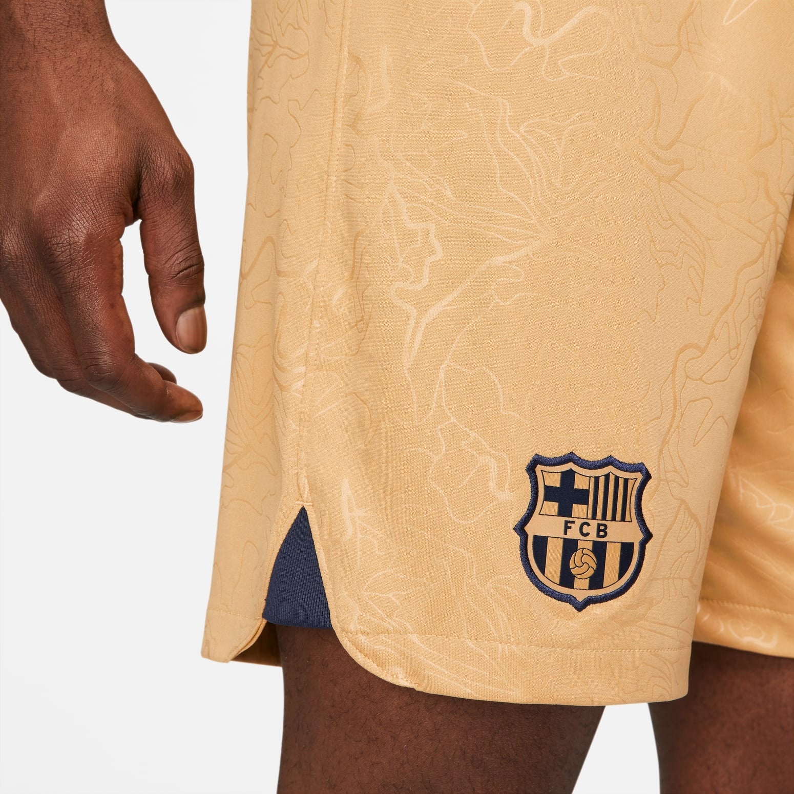 Nike FC Barcelona 22-23 Stadium Away Shorts 'Tan' DJ7734-714