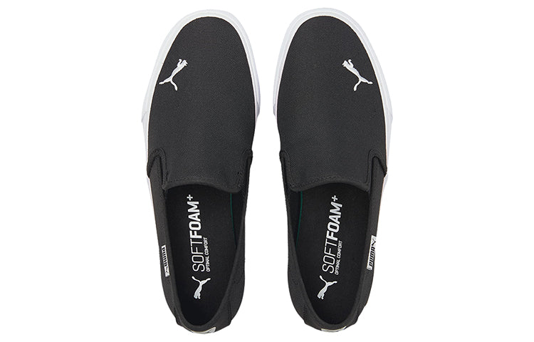 (WMNS) PUMA Bari Slip-On Black/White 374528-01