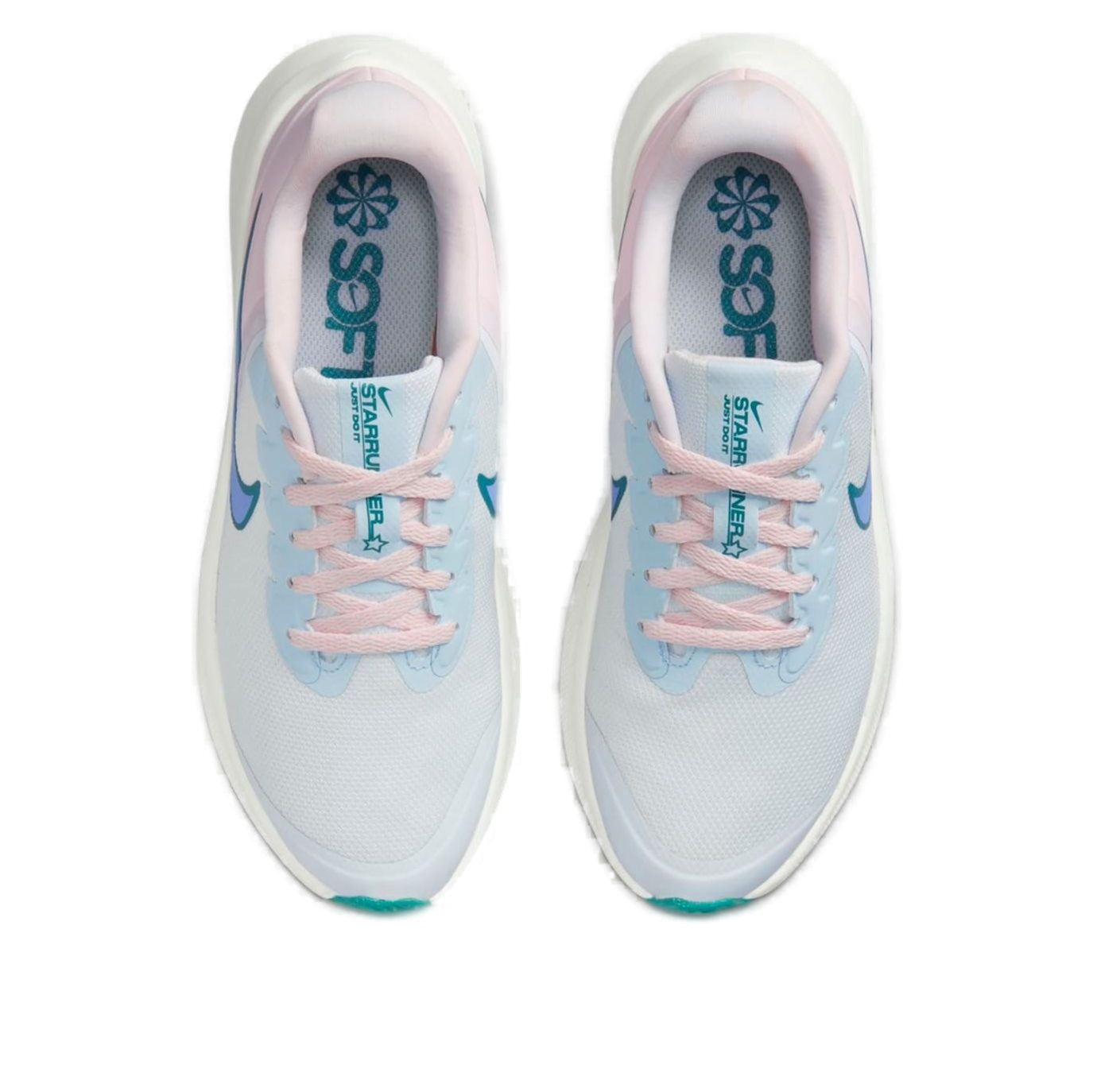 (GS) Nike Star Runner 3 'White Pink Mineral Teal' DA2776-102