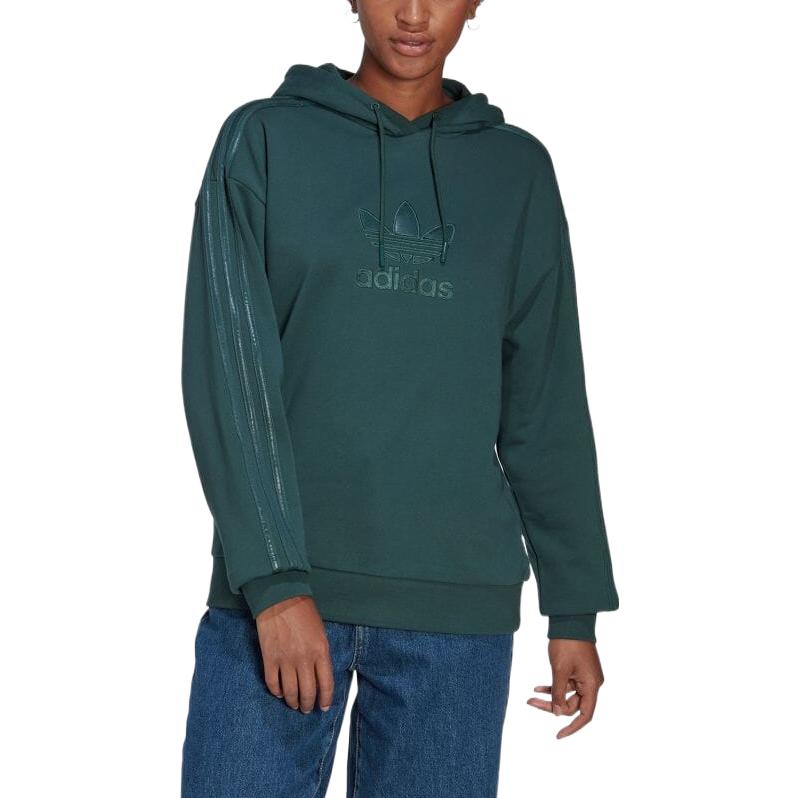 (WMNS) adidas Adicolor Trefoil Hoodies 'Green' II6090