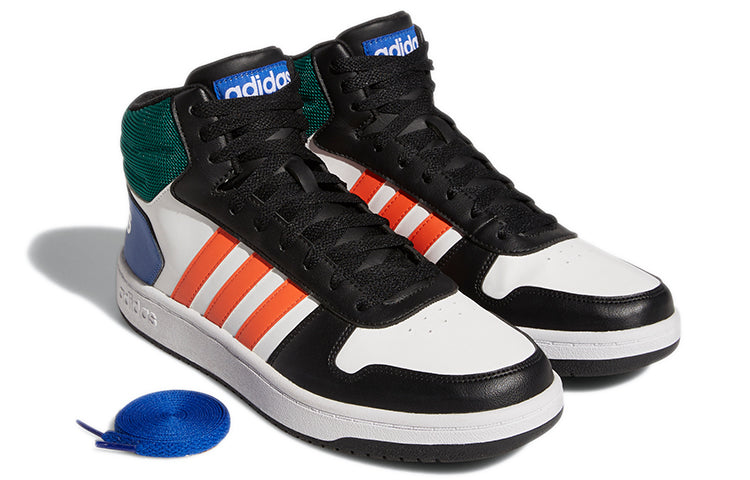 adidas Hoops 2.0 Mid Basketball Shoes 'White Multi Color' GY5891
