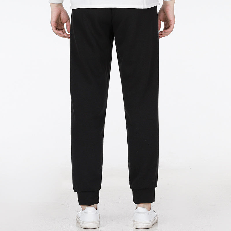 Men's adidas Sl Ft Tc Pt Logo Knit Sports Bundle Feet Long Pants/Trousers Black HN3552