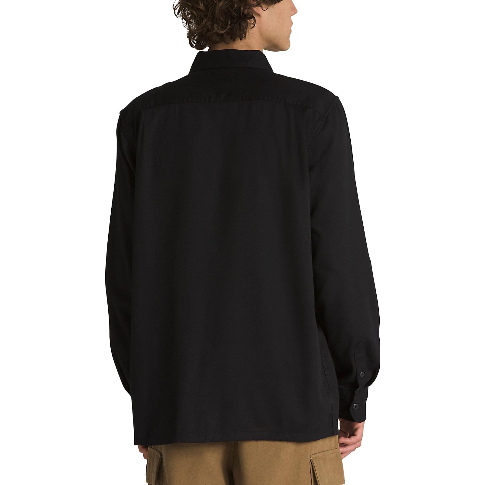 Vans Sparwood Long Sleeve Buttondown Shirt 'Black' VN000AARBLK