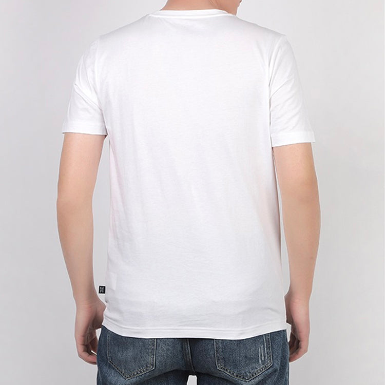 PUMA Logo Printed Short Sleeve TEE White 583837-02