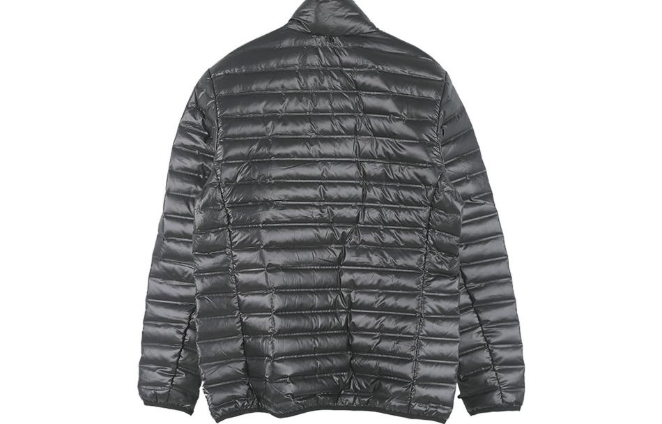 adidas Solid Color Alphabet Short Zipper Hooded Down Jacket Men's Black HG3927