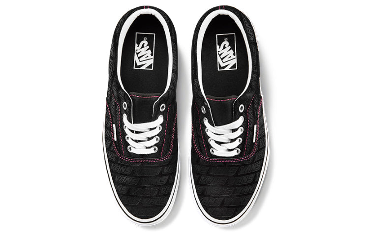 Vans Era Low Tops Casual Skateboarding Shoes Unisex Black Alphabet VN0A4U39X00