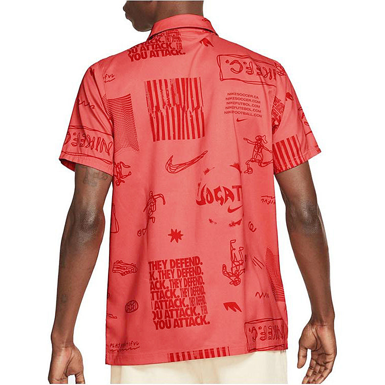 Nike Soccer polo shirt 'Red' DA1474-858