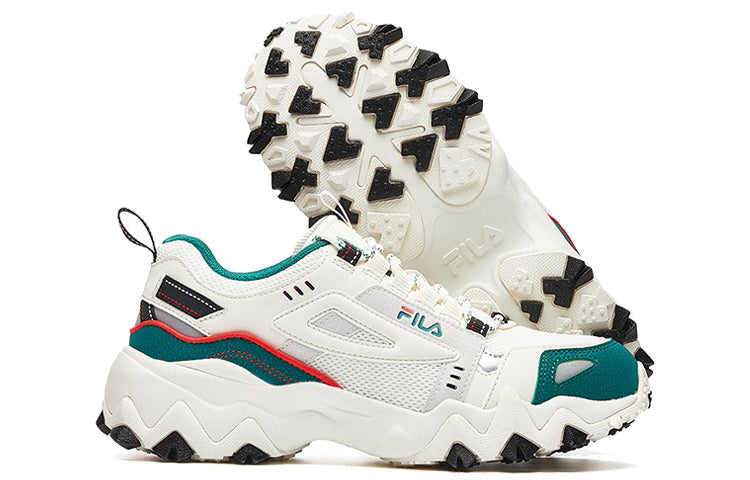 (WMNS) FILA Oakmont Peaker RetroRunning Shoes WhiteGreen 'White Green' F12W031111FGB