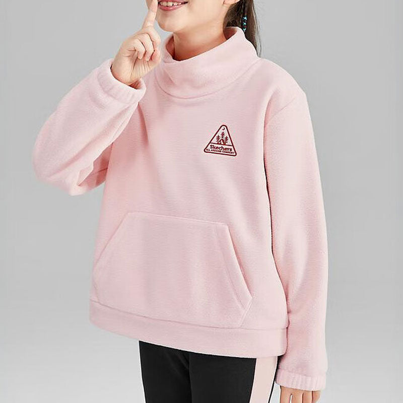 Skechers Casual Graphic Fleece Sweatshirt 'Pink' L423G121-01UJ