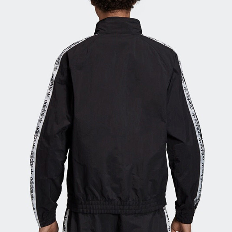 adidas originals Stand-up Collar Causual Sports Jacket Coat Male Black FL1763