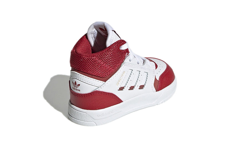 (TD) adidas originals Drop Step Shoes White/Red EE8775
