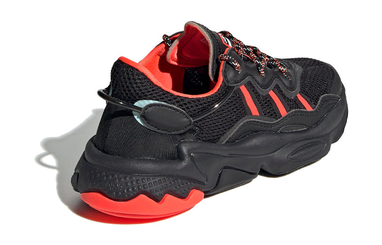 (GS) adidas originals Ozweego J 'Black Red' FW6203