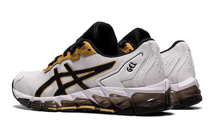 (GS) ASICS Gel Quantum 360 6 Shoes White/Black/Golden 1204A001-101