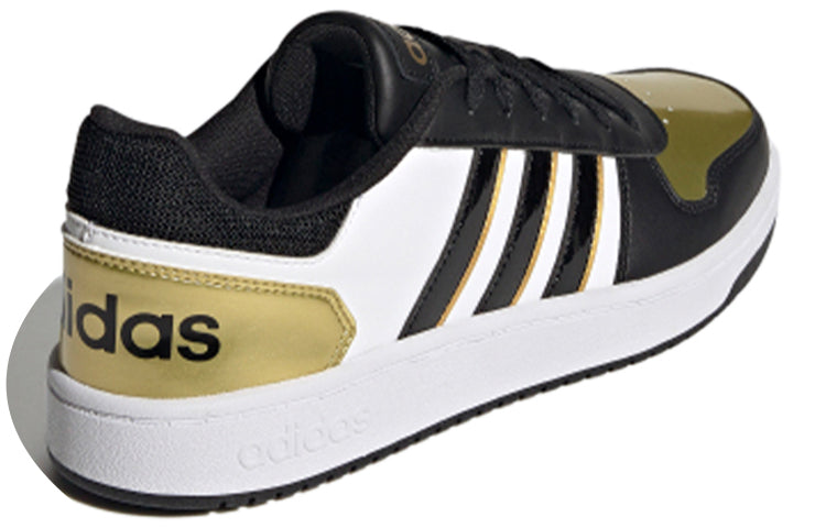 adidas Hoops 2.0 'Black Gold White' H01196