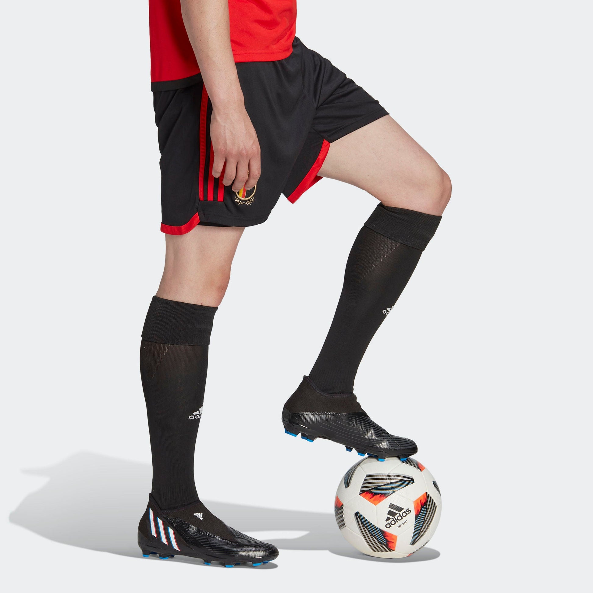 adidas Belgium 22 Home Short Asia Sizing 'Black' HD9414