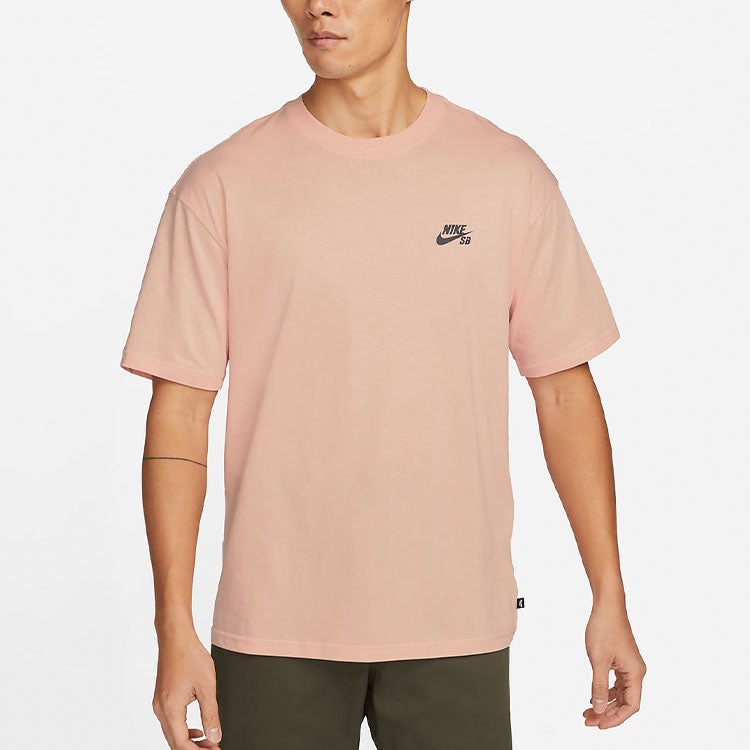 Nike Casual Sports animal Pattern Skateboard Short Sleeve Orange Pink DQ1849-800