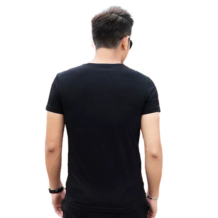 Men's FENDI Round Neck Short Sleeve Black FY0894A2F0F0QA1
