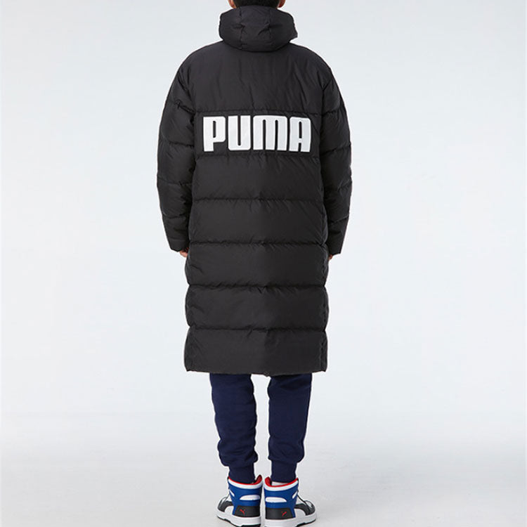 PUMA Long Oversized Down Jacket 'Black White' 585403-01