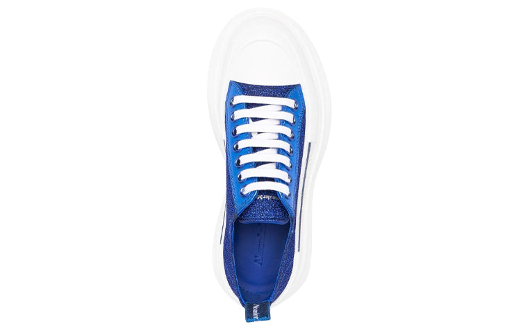 (WMNS) Alexander McQueen Tread Slick Sneakers 'Royal Blue White' 685707W4SG24521