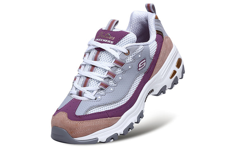 (WMNS) Skechers D'lites 2.0 Chance 'Grey Purple' 13146-GYPK