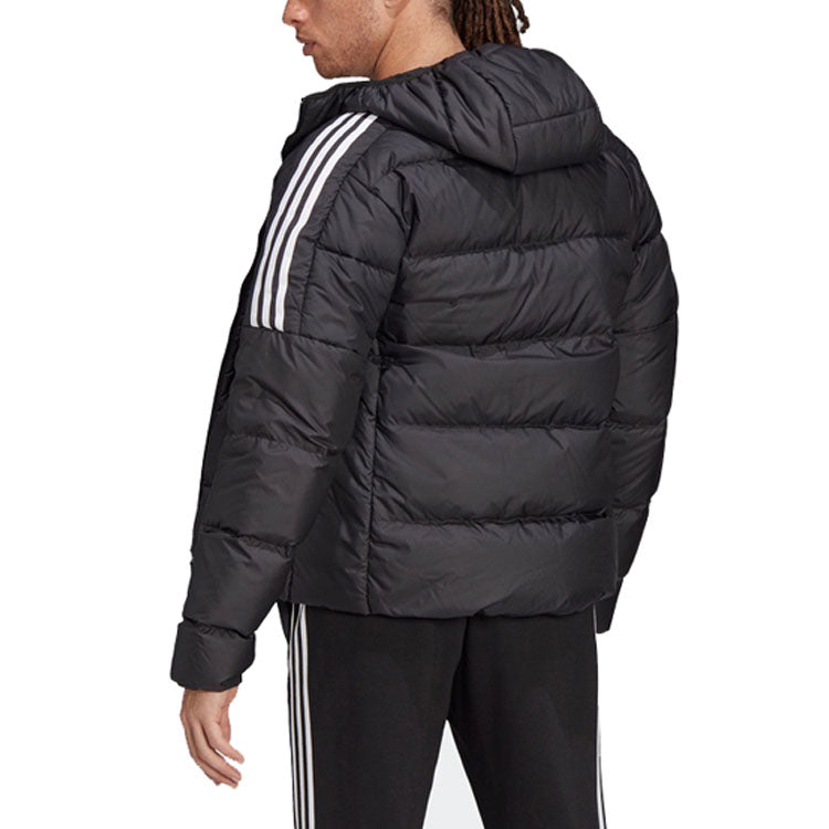 adidas Casual Sports hooded Stay Warm Down Jacket Black GT9141