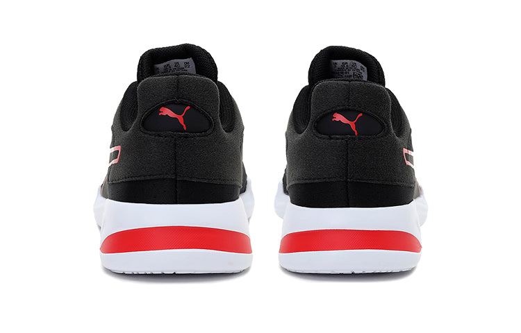 (GS) PUMA Jaro Low Top Running Shoes Black/White/Red 193418-01