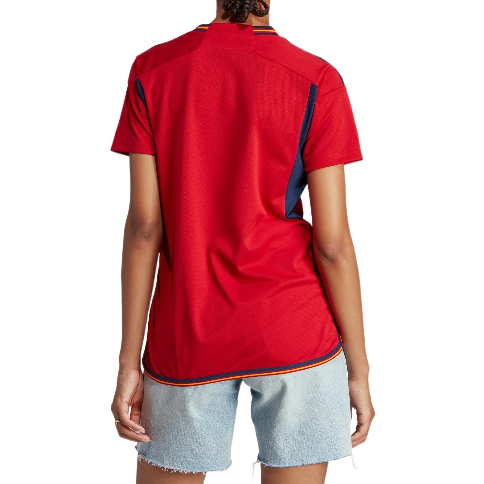 (WMNS) adidas Spain 22 Home Jersey Asia Sizing 'Red' HF1409