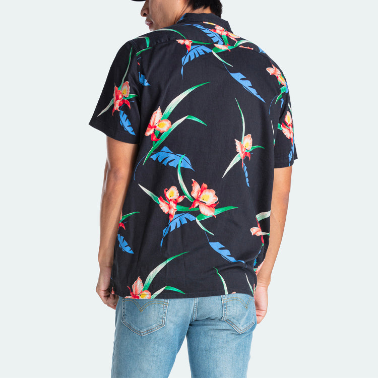Men's Levis Loose Printing Short Sleeve Shirt Black 72625-0015