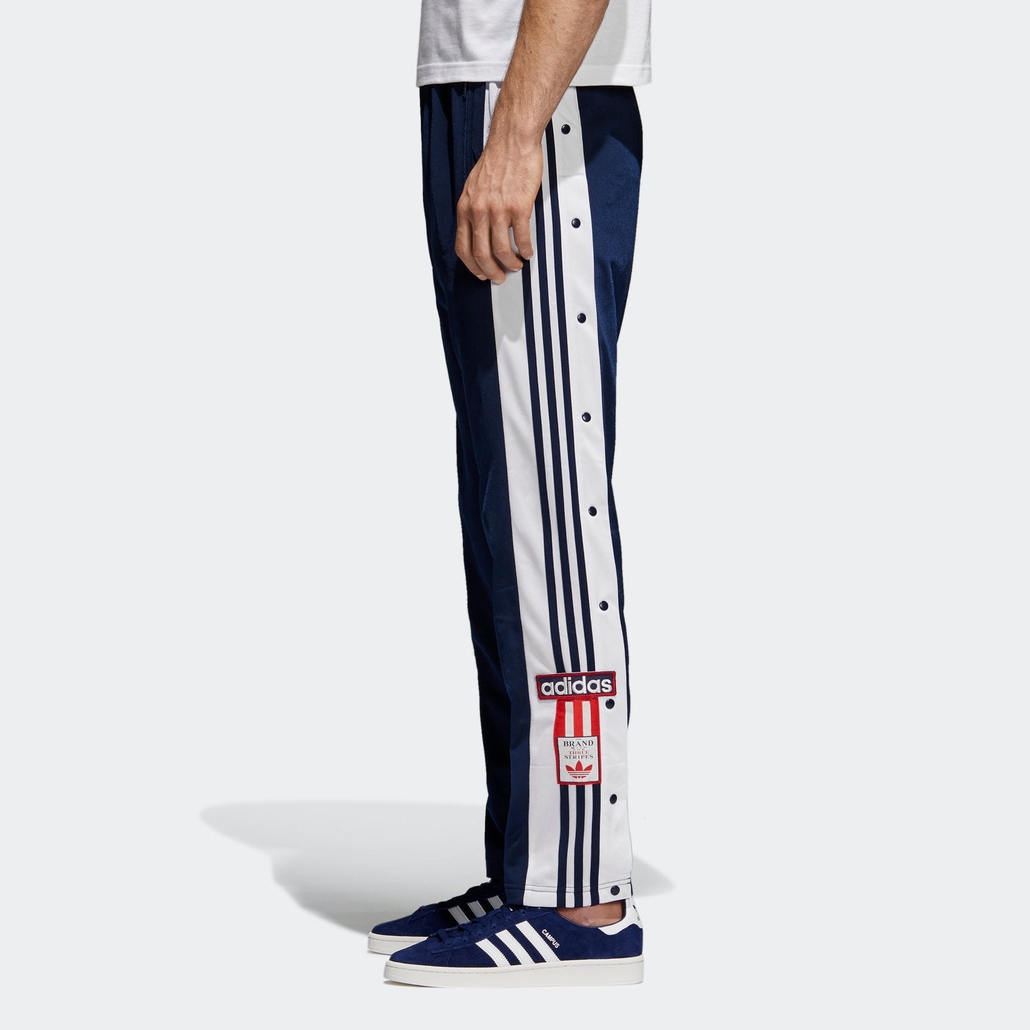 adidas originals Side Button Athleisure Casual Sports Pants Navy Blue CZ0678