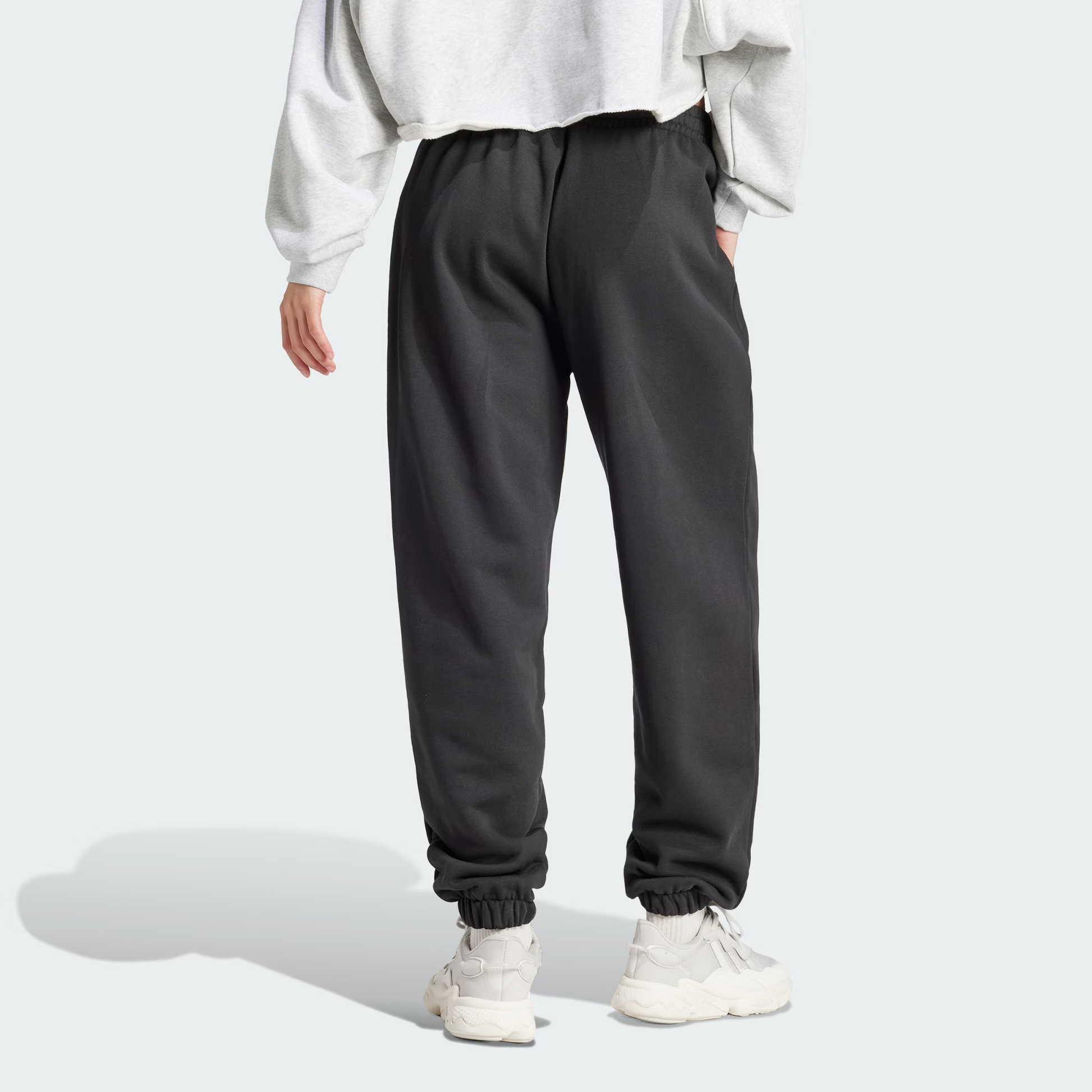 (WMNS) adidas Originals Loose Fit Sweat Pants Asia Sizing 'Black' IS2350