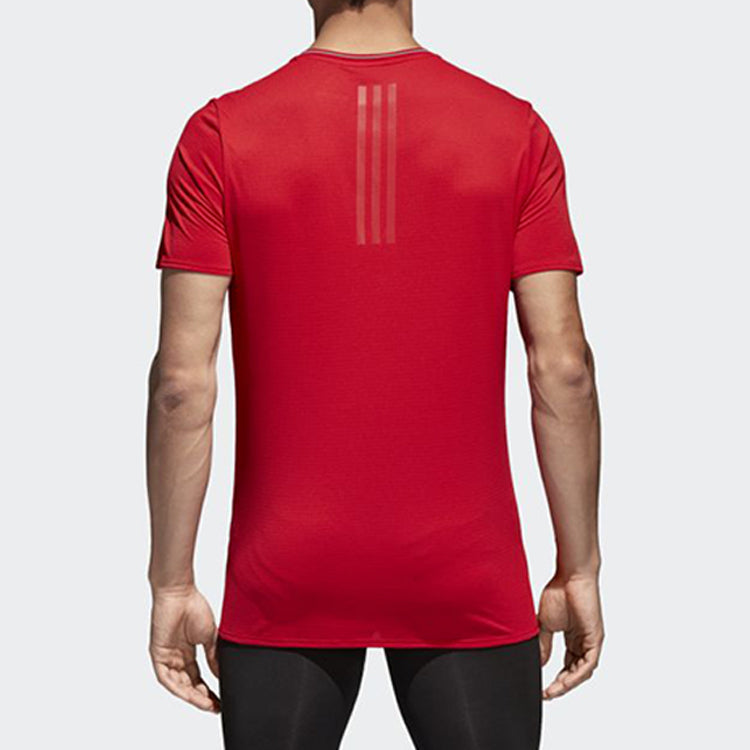 Men's adidas Running Short Sleeve Red T-Shirt BQ7270