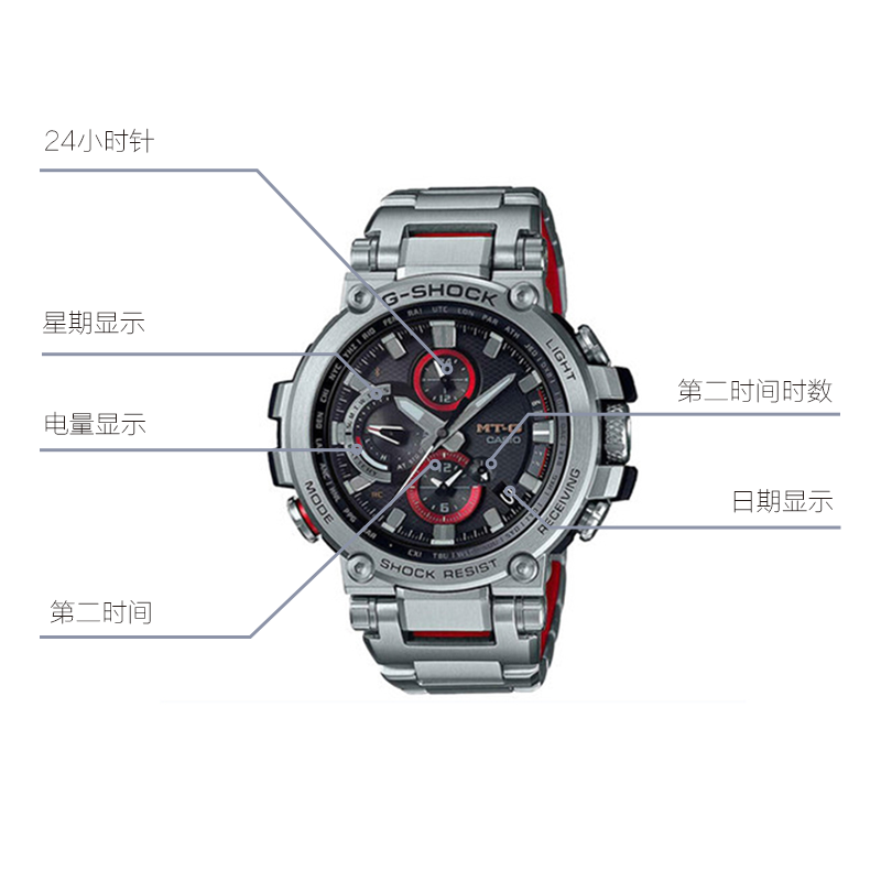 CASIO G-Shock MT-G 'Silver' MTG-B1000D-1A