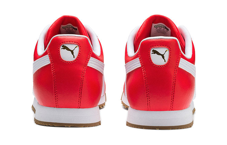 PUMA Roma Basic Low Running Shoes White/Red 353572-96